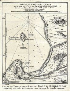 Carte de la Baye de la Table et Rade du Cap de Bonne Espérance Dressée sur Divers Manuscrits par Nicolas Bellin, Ing. De la Marine. 1773